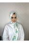 Dp10 Patterned Pera Ready-To-Wear Shawl with Snap Fasteners from the Chin Gold - 6