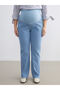 Lcwaikiki Maternity Indigo Abdominal Panel Straight Fit Maternity Jean Pants - 7