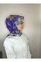 Dp13 Patterned Pera Ready-To-Wear Shawl with Snap Fasteners from the Chin Gold - 3