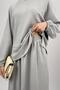 Women's Soft Textured Modal Skirt Set Light Gray - 7