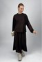 Women's Soft Textured Modal Skirt Set Brown - 4