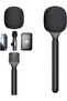 Wireless Interview Microphone Handle Adapter - Handheld Mount for Rode & Hollyland Lark Lavalier Mic