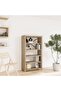 5-Tier Bookcase 80x30x140 cm Solid Wood Acacia