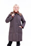Women's Fur Quilted Coat - Water Repellent Plus Size Winter Coat - Mg001 - 4