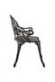 Bistro Bench 100cm Bronze Cast Aluminium - 3