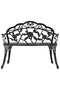 Bistro Bench 100cm Bronze Cast Aluminium - 2