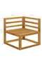2-seater Garden Bench with Dark Grey Cushions - 3