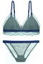 Sexy Lace Triangle Bralette and Briefs Set Wireless Bra MGB-03