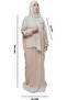 Muslim Prayer Dress (Beige) - One Size - 4
