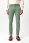Green Slim Fit Cotton Side Pocket Chino Trousers - 2