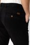 Black Slim Fit Cotton Waist Lace-Up Side Pocket Chino Trousers - 5