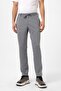 Gray Slim Fit Lace-Up Jogger Pants - 2