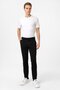 Black Slim Fit Lace-Up Jogger Pants