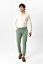 Green Slim Fit Cotton Side Pocket Chino Trousers - 6