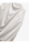 Degaje Collar Sleeveless Satin Blouse - 5