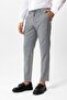 Dark Gray Slim Fit Lace-Up Waist Wool Jogger Pants - 3