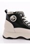 25K312-5 Women's Genuine Leather Hidden Wedge Sole Sports Boots - 3