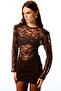 Gigi Dantel Draped Mini Dress - 4