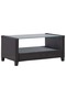 6 Piece Garden Sofa Set with Cushions Poly Rattan Black - 7