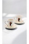New Year's Penguin Detailed New Year's Porcelain Cup Set - for 2 People - 2