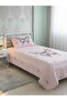 Pink Butterfly and Flower Patterned Children's Pique - 5