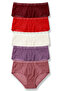 5-Piece Leopard Lace Tulle Detailed and Love Elastic High-Waisted Women's Panties