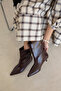 Morbey Women's Pino Heel Wrinkled Leather Boots - 3