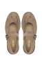 Women's Genuine Leather Beige Suede Casual Shoes - 5