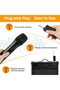 Wireless UHF Dual Handheld Karaoke Microphone System with Rechargeable Receiver, 160 ft Range - 7
