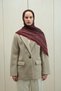 Elenora Muslin Shawl - Burgundy - 5