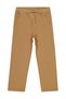 Civil Boys' Chinno Trousers with Elastic Waist |   Linenprinted |   School, Nursery and Daily Use - Brown