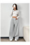 3-Piece Winter Black Gray Navy Wide-Leg Winter Sweatpants Set Plus Size Comfortable Fabric - 4