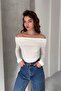 Madonna Collar Long Sleeve Ribbed Knit Sweater - 6