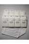 8 Pairs of Matte Textured 40 Den Medium Thick Mousse White Knee-Length Pantyhose