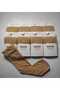 8 Pairs of Matte Textured 40 Den Medium Thick Mus Light Skin Knee-Length Trouser Socks - 3