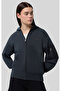 Eco Future Full Zip Hoodie Sweatshirt Gray Women's Sweatshirt -117978-Es535