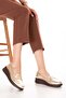 Genuine Leather Anatomical Sole Comfortable Shoes Usl.2170 Gold