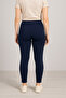 Sports Stretchy Dark Navy Blue Shaping / Sculpting High Waist Leggings - 2