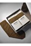 12 Pairs of Matte Textured 40 Den Medium Thick Muslin Bronze Knee-Length Trouser Socks