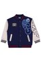 Tiger Printed - 6-9 Years Old Cardigan with Label - Navy Blue 9-10 Years Old