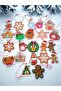 20-Piece Christmas Gingerbread Man Themed Colorful Cardboard Tree Ornament - Gift Card Set (6×7cm) - 5