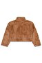 Civil Girl's Cardigan with Accessories |   Velsoft Long Sleeve Judge Collar |   School Nursery and Daily Use - Brown - 2
