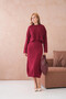Women's Wide Collar Knit Detail Two-Piece Knitwear Set - 4