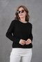 Women's Crew Neck Garni Detail Knitwear Sweater - 5