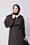 Women's Black Scuba Dress ◆   Oversized Comfortable Mold with Belt ◆   Modern and Elegant for Everyday Casual Outfits - 5