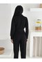 Stylish Tracksuit Set with Zip Detail Pleated Waist Elegant Tracksuit Set - 3