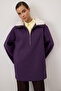 COLLAR PURPLE SWEATSHIRT - 2