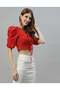 Red Drawstring Top