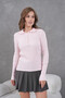 Women's Polo Neck Zipper Detail Ribbed Knit Knitwear Sweater - 6