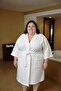 Luna Women's Plus Size White Cotton Bathrobe - 2
